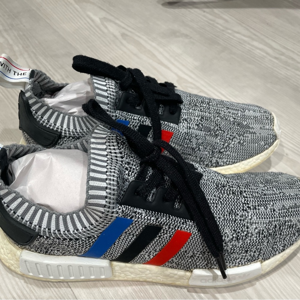 Adidas NMD R1 Tri Color Stripes White. Size 10.5. Used. $250 Value.